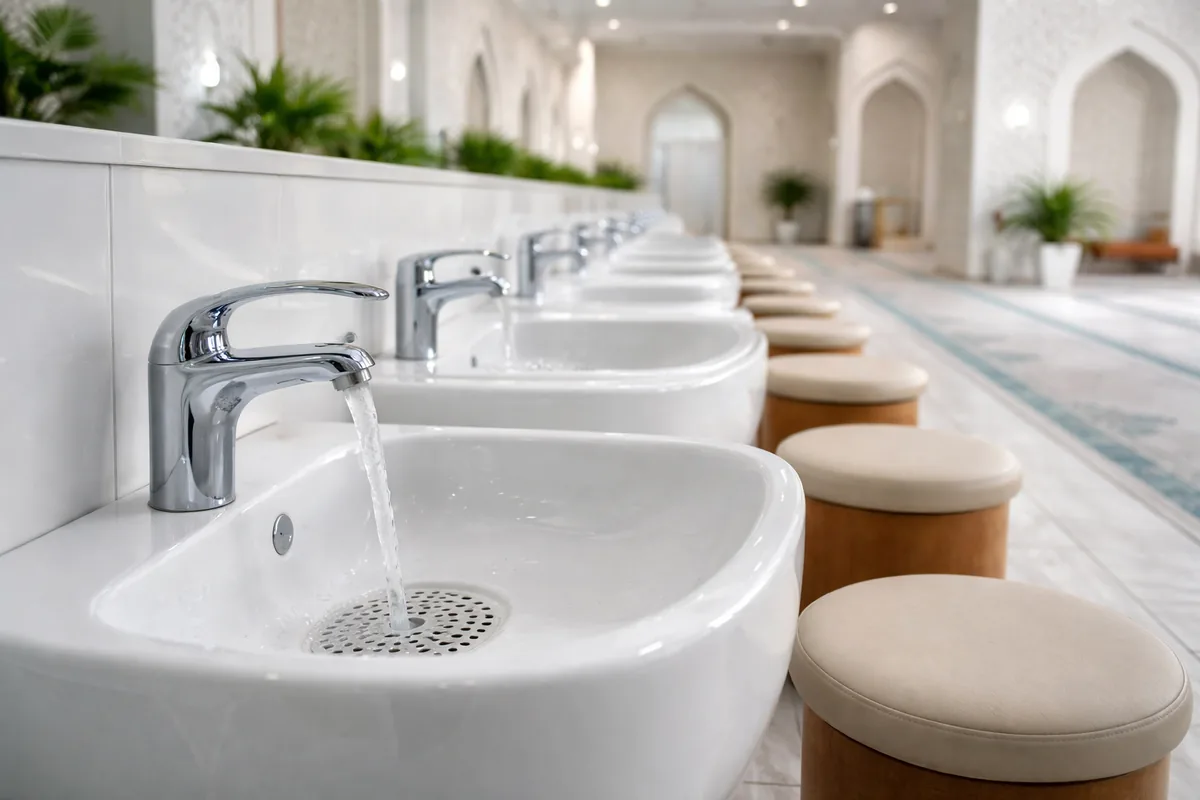Pourquoi opter pour un lavabo d'ablutions en céramique antibactérienne dans une mosquée