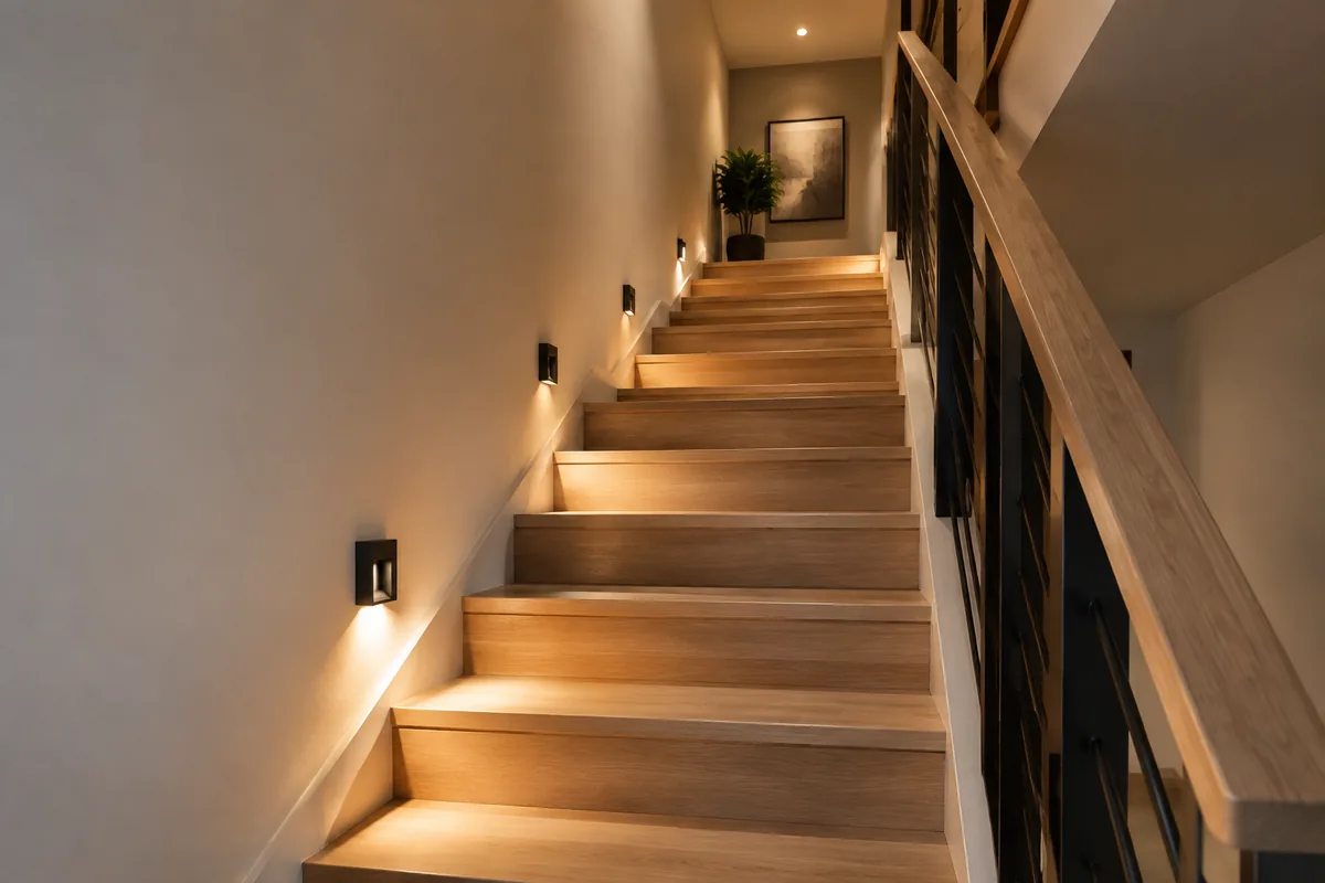 Quel éclairage choisir pour un escalier intérieur sans fenêtre ?