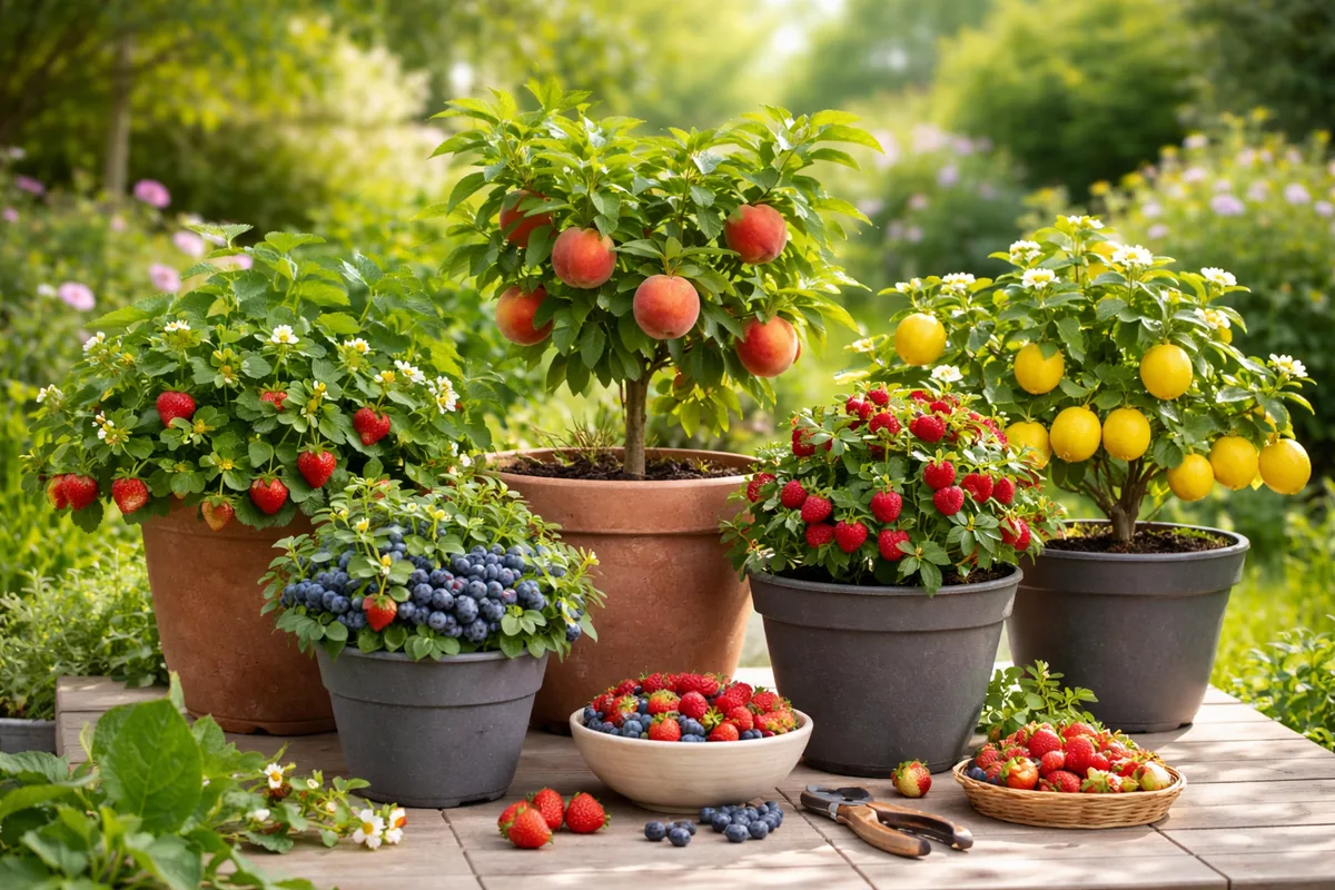 Comment optimiser la culture de fruits en pot pour un jardin gourmand
