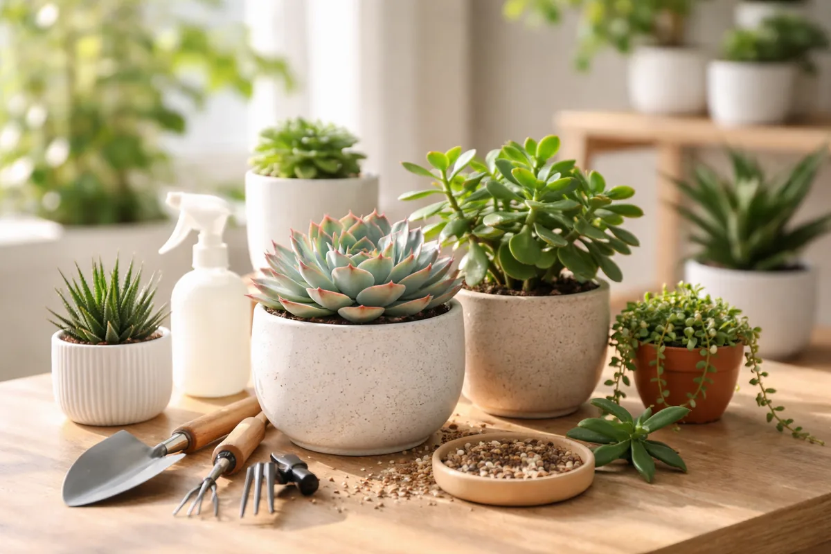 Comment réussir l'entretien des plantes succulentes d'intérieur